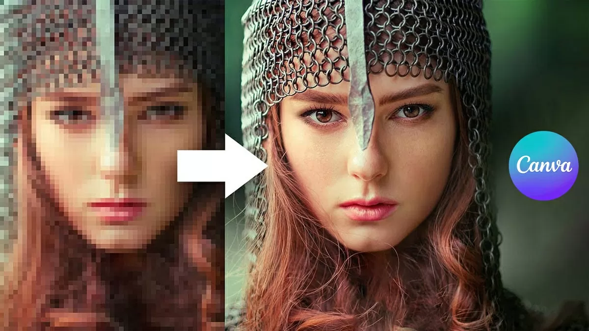 Cách dùng Upscale Image Canva làm rõ nét ảnh nhanh chóng.