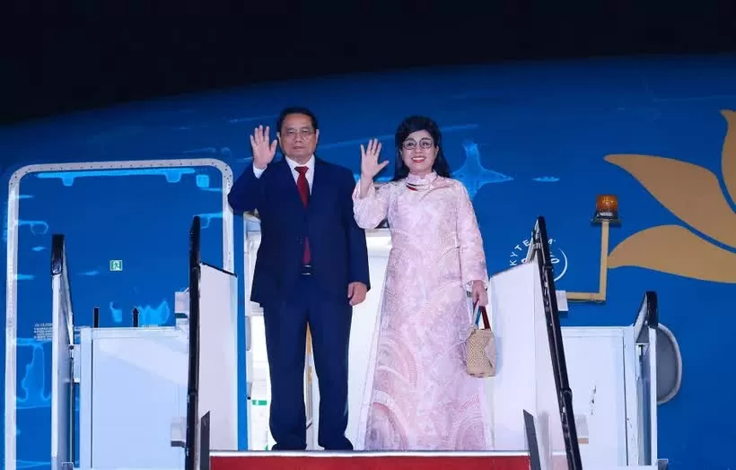 PM arrives in Malaysia for official visit, attendance at 46th ASEAN Summit