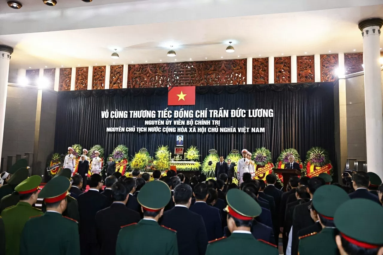 Lễ truy điệu nguyên Chủ tịch nước Trần Đức Lương tổ chức trọng thể tại Hà Nội