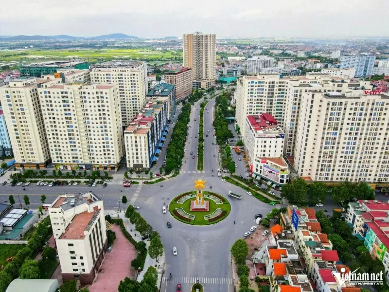 Một góc thành phố Bắc Ninh, tỉnh Bắc Ninh.