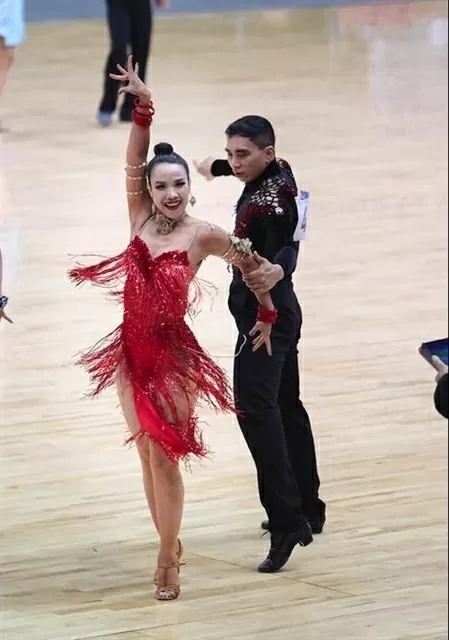 Vietnam claims first World Master Games gold through Pham Trung Hoa and Nguyen My Trang. (Photo: VNS)