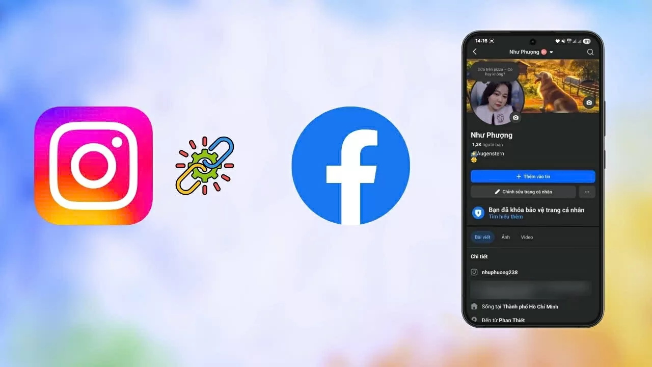 Cách gắn link Instagram vào tiểu sử Facebook cực nhanh