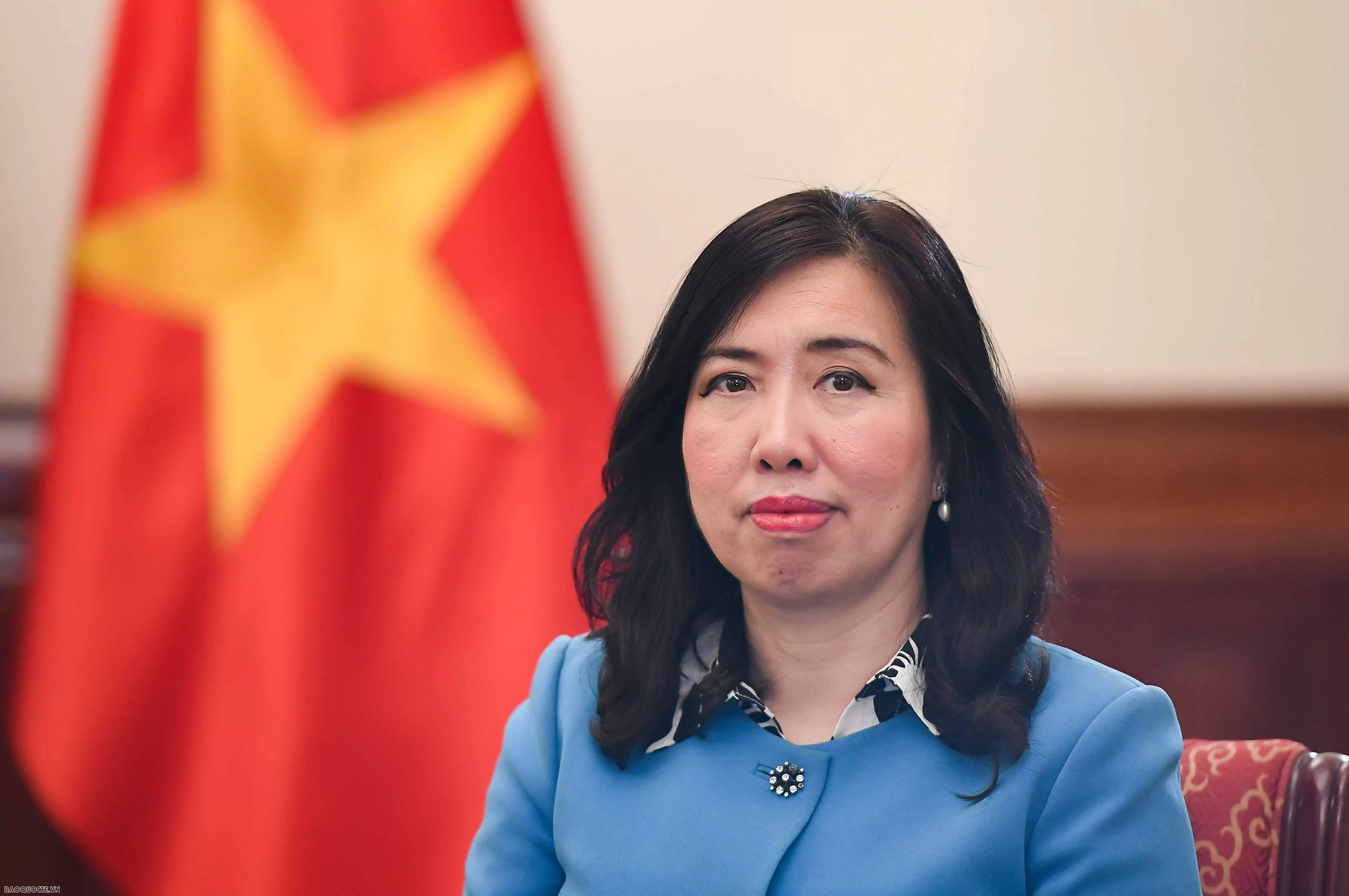 thứ trưởng ngoại giao Lê thị thu hằng. (Ảnh: Nguyễn Hồng) thứ trưởng ngoại giao Lê thị thu hằng. (Ảnh: Nguyễn Hồng)