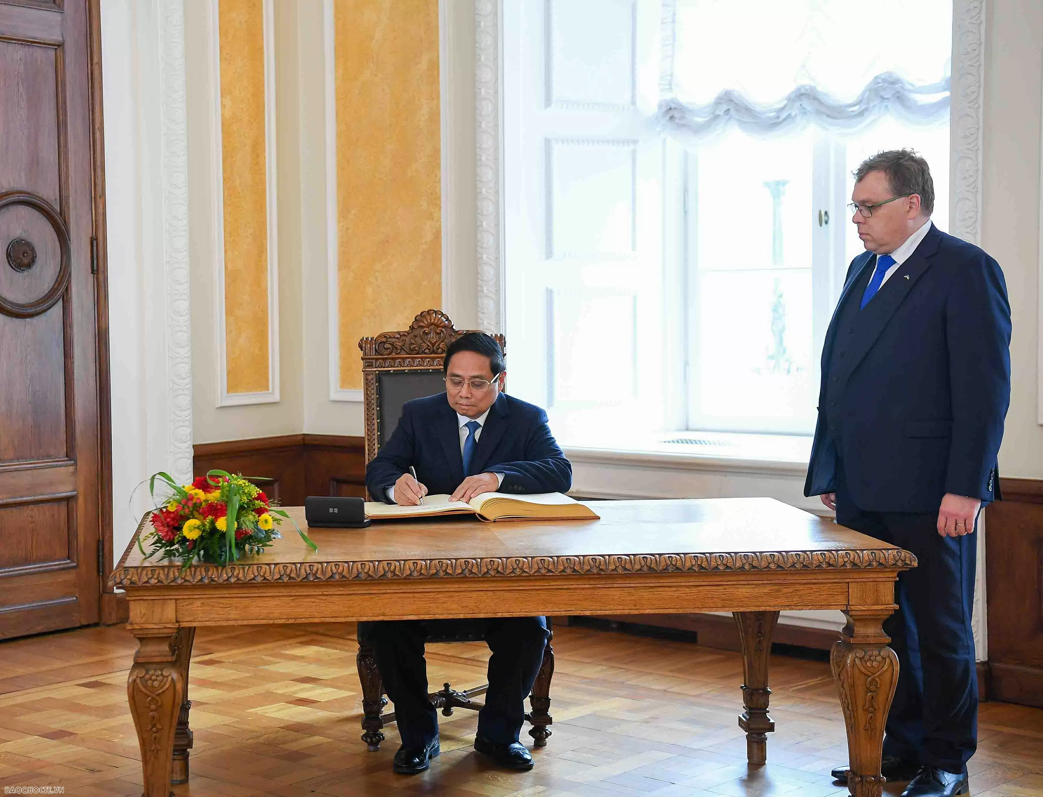Thủ tướng Phạm Minh Chính hội kiến Chủ tịch Quốc hội Estonia