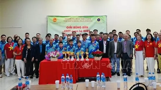 Giải bóng bàn tăng cường tình đoàn kết của người Việt tại Nga