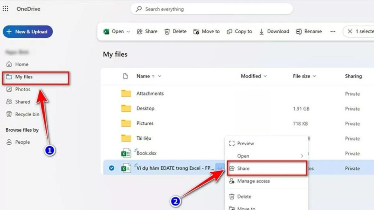 Tìm đến file Excel vừa tải.