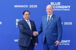 Thủ tướng Phạm Minh Chính và Phu nhân dự lễ đón chính thức các Trưởng đoàn, bắt đầu hoạt động tại Hội nghị Đại dương Liên hợp quốc