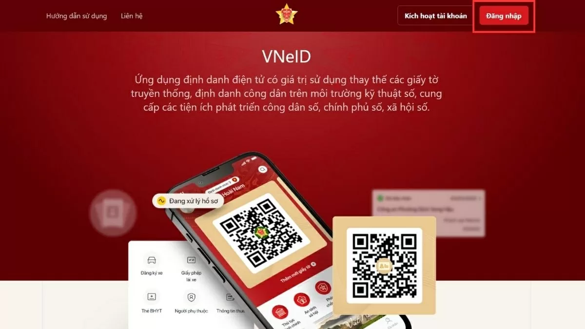 Truy cập vào trang web.