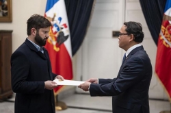 Đại sứ Nguyễn Việt Cường trình Thư ủy nhiệm lên Tổng thống Chile