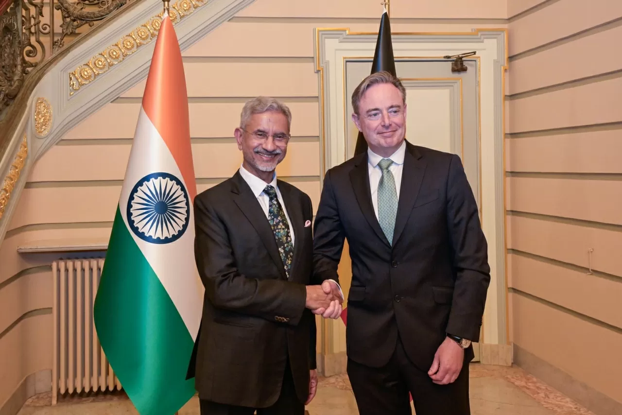 Ngoại trưởng Ấn Độ S. Jaishankar gặp Thủ tướng Bỉ Bart De Wever ngày 10/6/2025 tại Brussels, Bỉ. (Nguồn: X) Ngoại trưởng Ấn Độ S. Jaishankar gặp Thủ tướng Bỉ Bart De Wever ngày 10/6/2025 tại Brussels, Bỉ. (Nguồn: X)