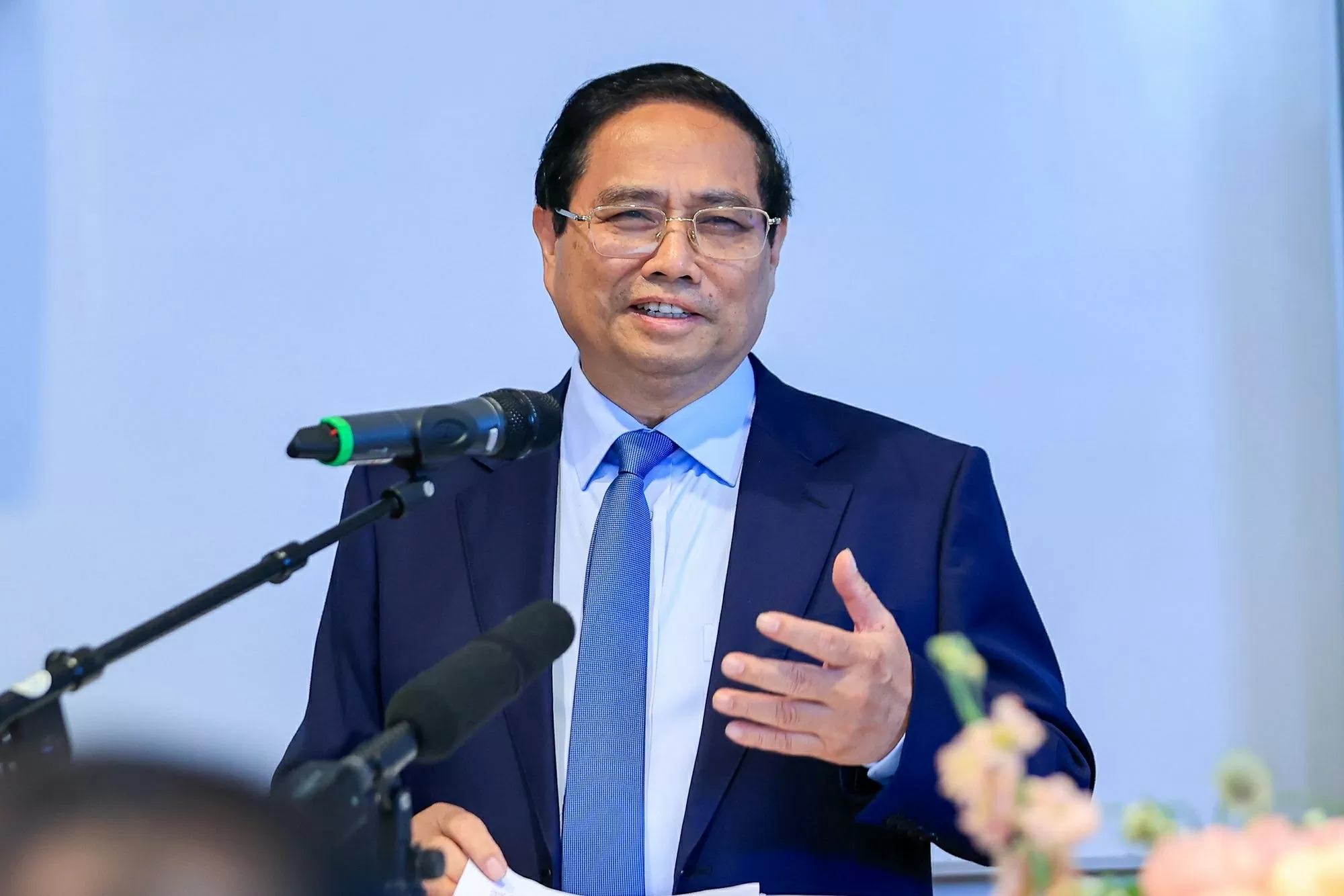 Thủ tướng Phạm Minh chính Phát biểu chính sách tại Đại học Kinh tế Stockholm, Thuỵ Điển, ngày 12/6/2025. (Ảnh: Nhật Bắc) Thủ tướng Phạm Minh chính Phát biểu chính sách tại Đại học Kinh tế Stockholm, Thuỵ Điển, ngày 12/6/2025. (Ảnh: Nhật Bắc)