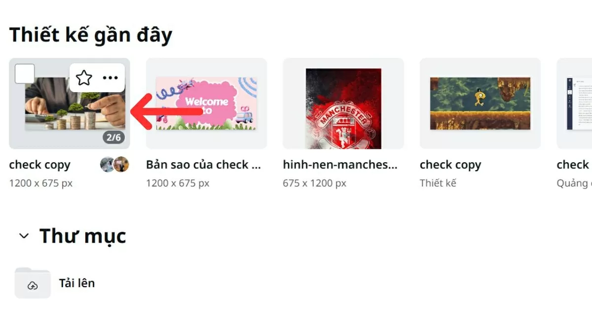 Mở thiết kế bạn muốn sao chép.