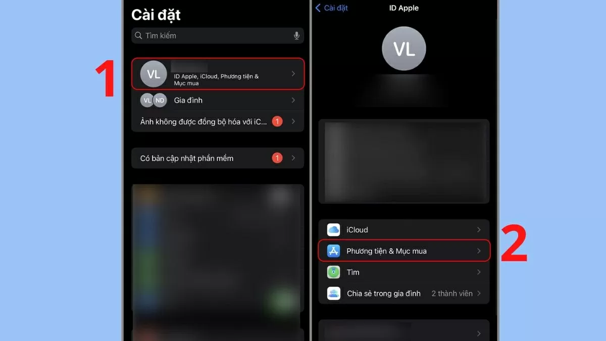 Mở ứng dụng Cài đặt (Settings) trên iPhone.