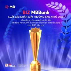 Được đánh giá 5 sao, sản phẩm vay vốn tín chấp dựa trên dữ liệu của MB Bank thắng lớn tại Sao Khuê 2025