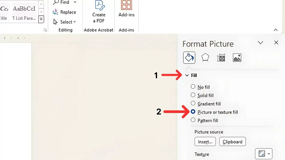 Mở Format Shape để tùy chỉnh. Mở Format Shape để tùy chỉnh.