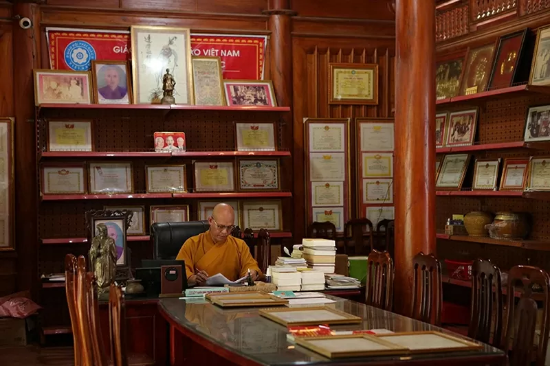 Thượng tọa Ts Thích Thanh Đoàn, trụ trì chùa Thọ Vực, Xuân Phong, Xuân Trường, Nam Định - Trần Ngọc Thoan Thượng tọa Ts Thích Thanh Đoàn, trụ trì chùa Thọ Vực, Xuân Phong, Xuân Trường, Nam Định - Trần Ngọc Thoan