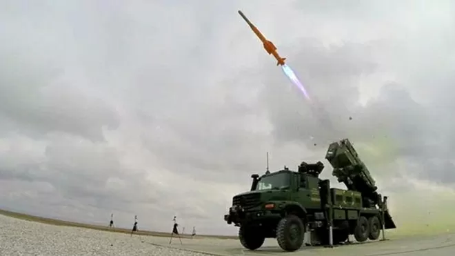 Thổ Nhĩ Kỳ phóng thử tên lửa phòng không thuộc hệ thống HISAR. (Nguồn: Rocketsan) Thổ Nhĩ Kỳ phóng thử tên lửa phòng không thuộc hệ thống HISAR. (Nguồn: Rocketsan)