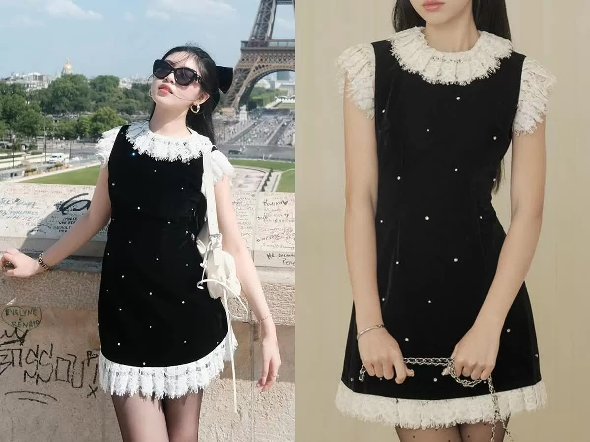 Chiếc đầm mà Lọ Lem đến từ một local brand Việt Nam, có giá bán 589.000 đồng. Đầm đính kết lấp lánh trên nền vải nhung, kết hợp viền ren để tăng vẻ nữ tính. Chiếc đầm mà Lọ Lem đến từ một local brand Việt Nam, có giá bán 589.000 đồng. Đầm đính kết lấp lánh trên nền vải nhung, kết hợp viền ren để tăng vẻ nữ tính.