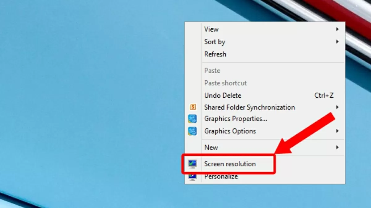Nhấp chuột phải vào màn hình Desktop. Nhấp chuột phải vào màn hình Desktop.