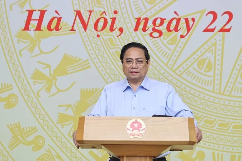Thủ tướng Phạm Minh Chính phát biểu khai mạc phiên họp. (Nguồn: VGP) Thủ tướng Phạm Minh Chính phát biểu khai mạc phiên họp. (Nguồn: VGP)