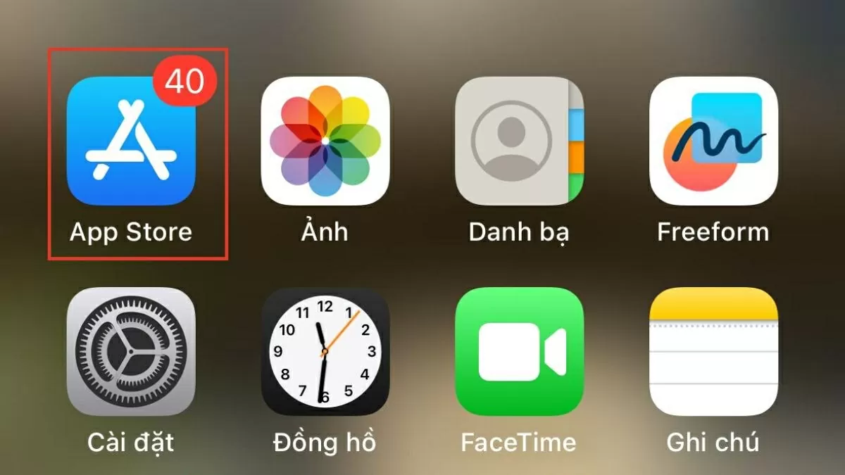 Mở ứng dụng Ảnh.