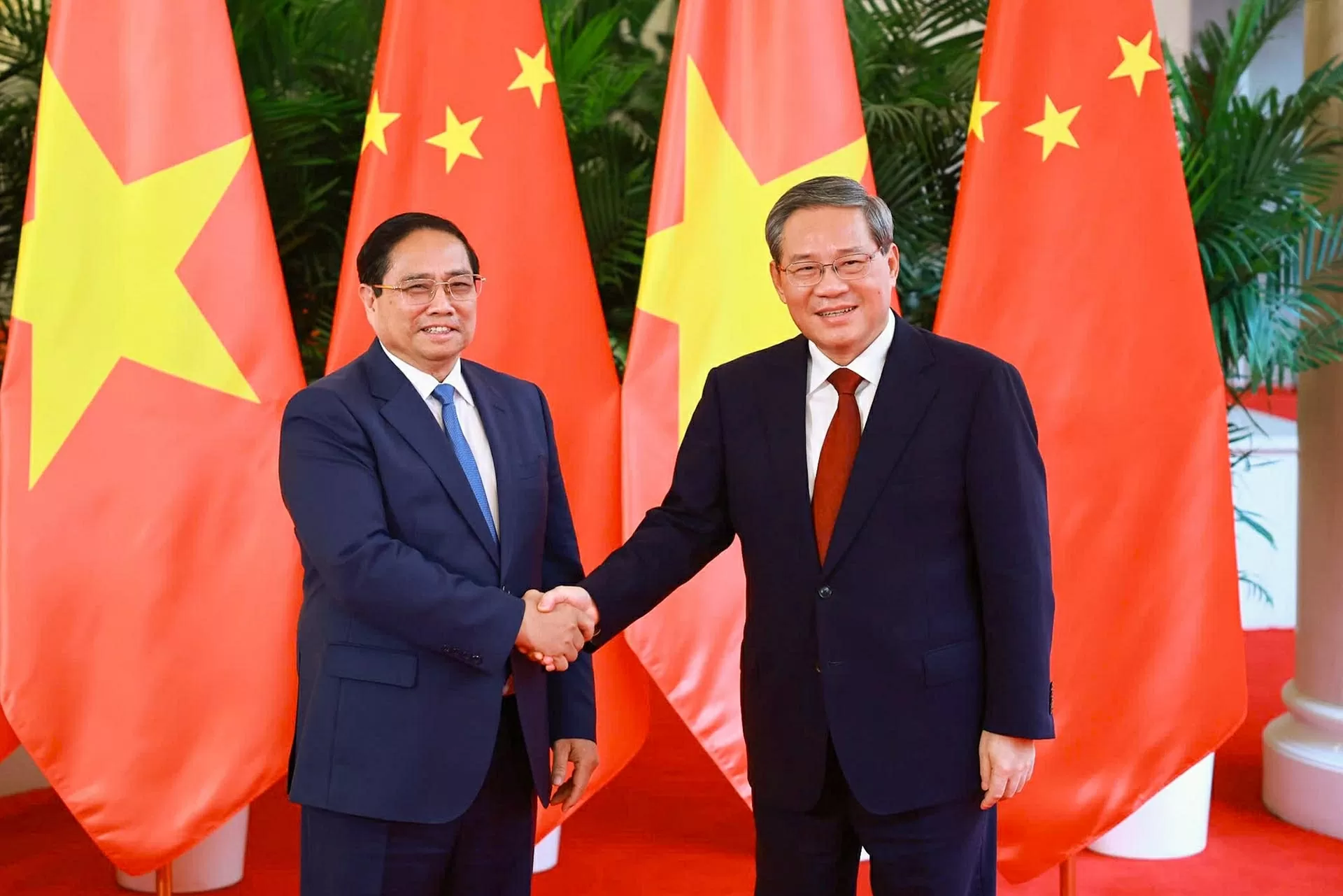 Thủ tướng Phạm Minh Chính hội đàm với Thủ tướng Quốc vụ viện Trung Quốc Lý Cường Thủ tướng Phạm Minh Chính hội đàm với Thủ tướng Quốc vụ viện Trung Quốc Lý Cường