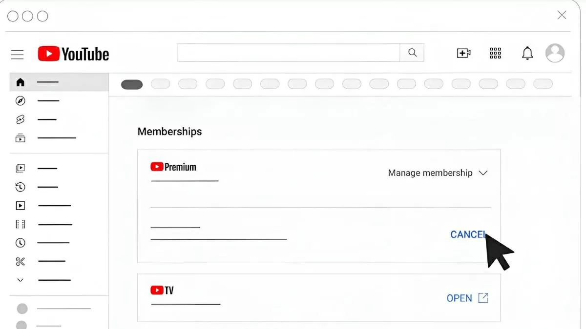 Nhấn “Hủy” (Cancel Membership).