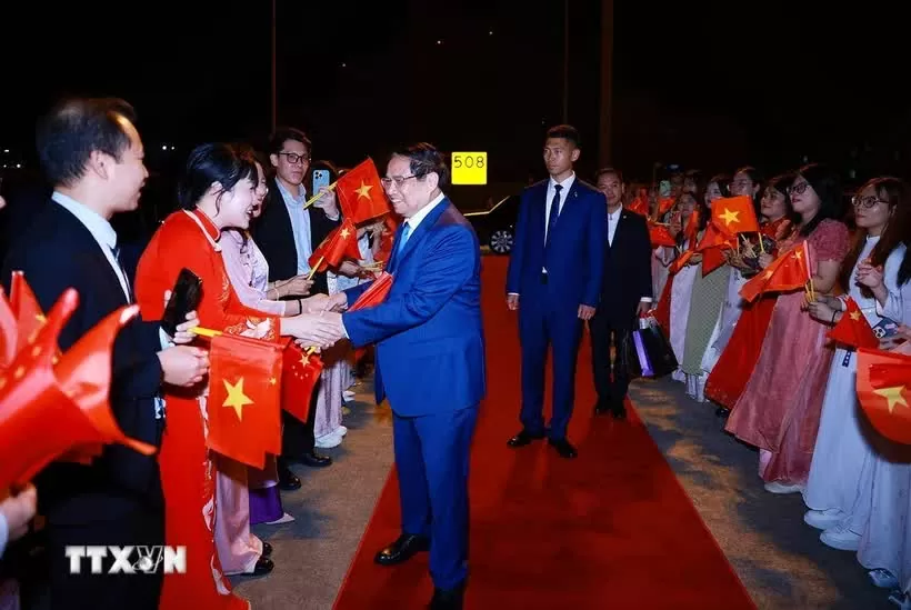 Thủ tướng Phạm Minh Chính kết thúc tốt đẹp chuyến công tác tại Trung Quốc. Lễ tiễn Thủ tướng Phạm Minh Chính kết thúc chuyến tham dự Hội nghị WEF 16 Thiên Tân và làm việc tại Trung Quốc. (Nguồn: TTXVN) Thủ tướng Phạm Minh Chính kết thúc tốt đẹp chuyến công tác tại Trung Quốc. Lễ tiễn Thủ tướng Phạm Minh Chính kết thúc chuyến tham dự Hội nghị WEF 16 Thiên Tân và làm việc tại Trung Quốc. (Nguồn: TTXVN)