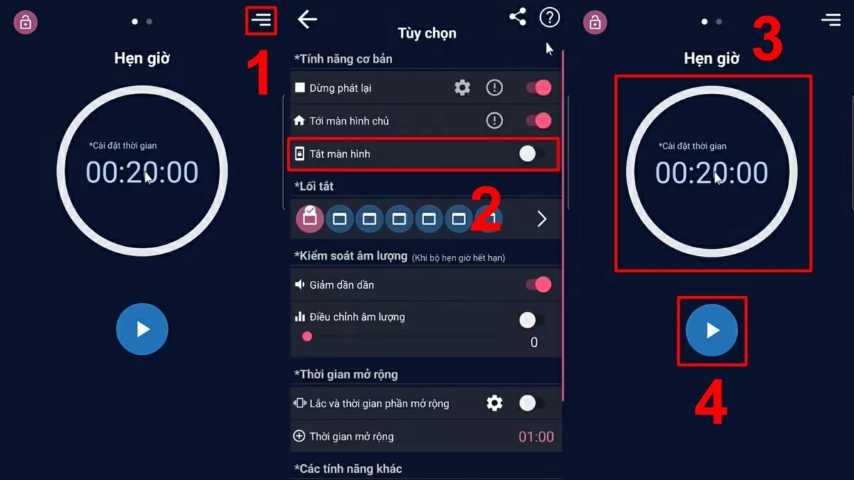 Tắt YouTube bằng ứng dụng Cozy Timer.