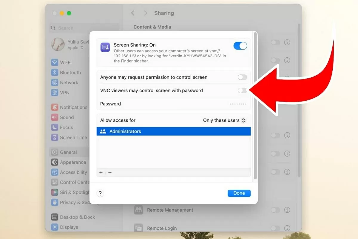 Tìm và cài đặt ứng dụng VNC Viewer.