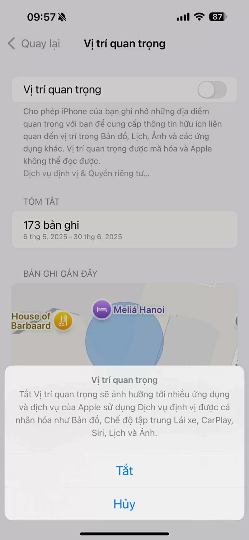 Vị trí quan trọng