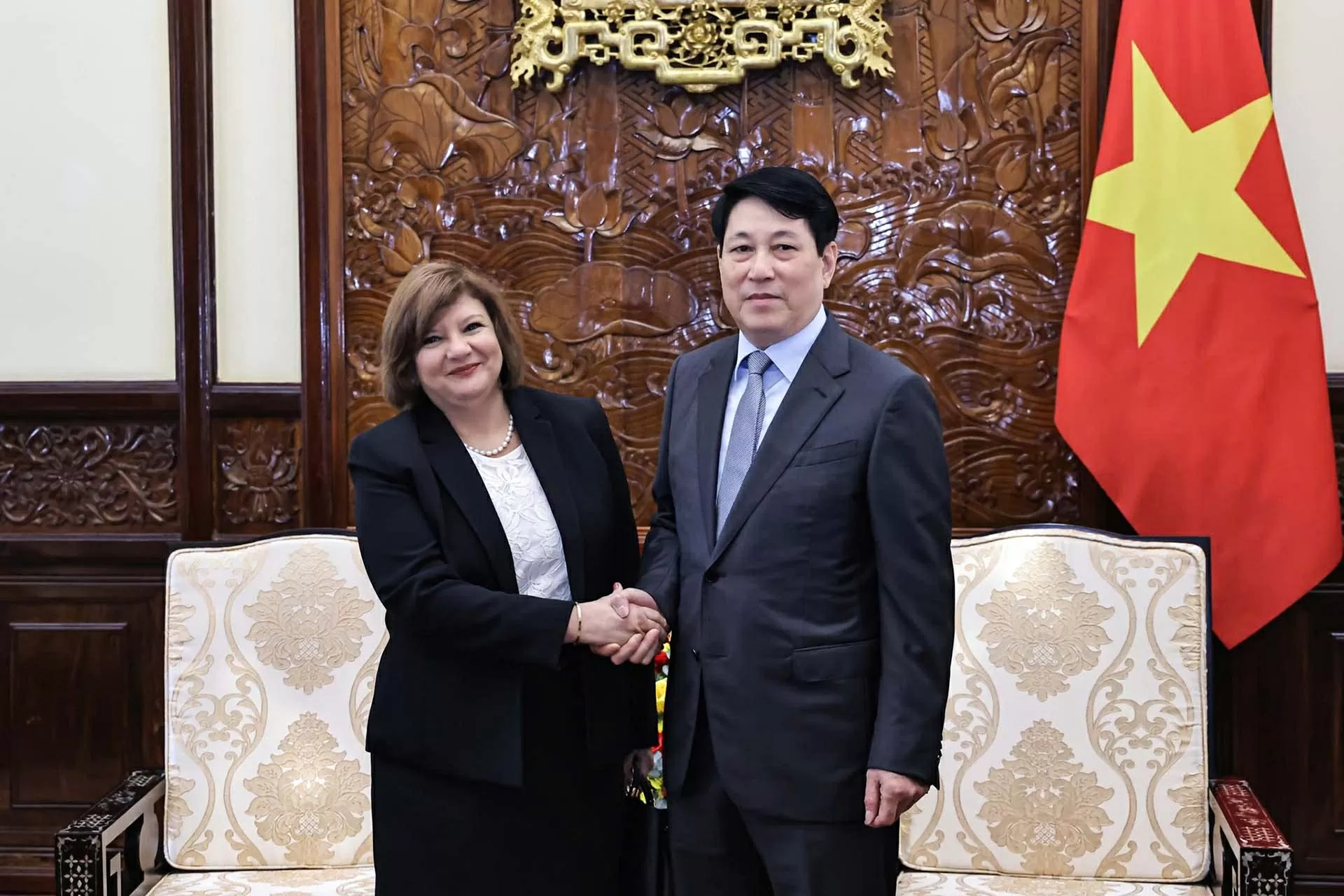 President Luong Cuong lauds Egypt ties at farewell reception for outgoing Ambassador