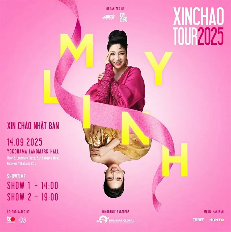 Concert “Mỹ Linh Xin Chào Tour 2025 – Mỹ Linh Xin Chào Nhật Bản”. Concert “Mỹ Linh Xin Chào Tour 2025 – Mỹ Linh Xin Chào Nhật Bản”.