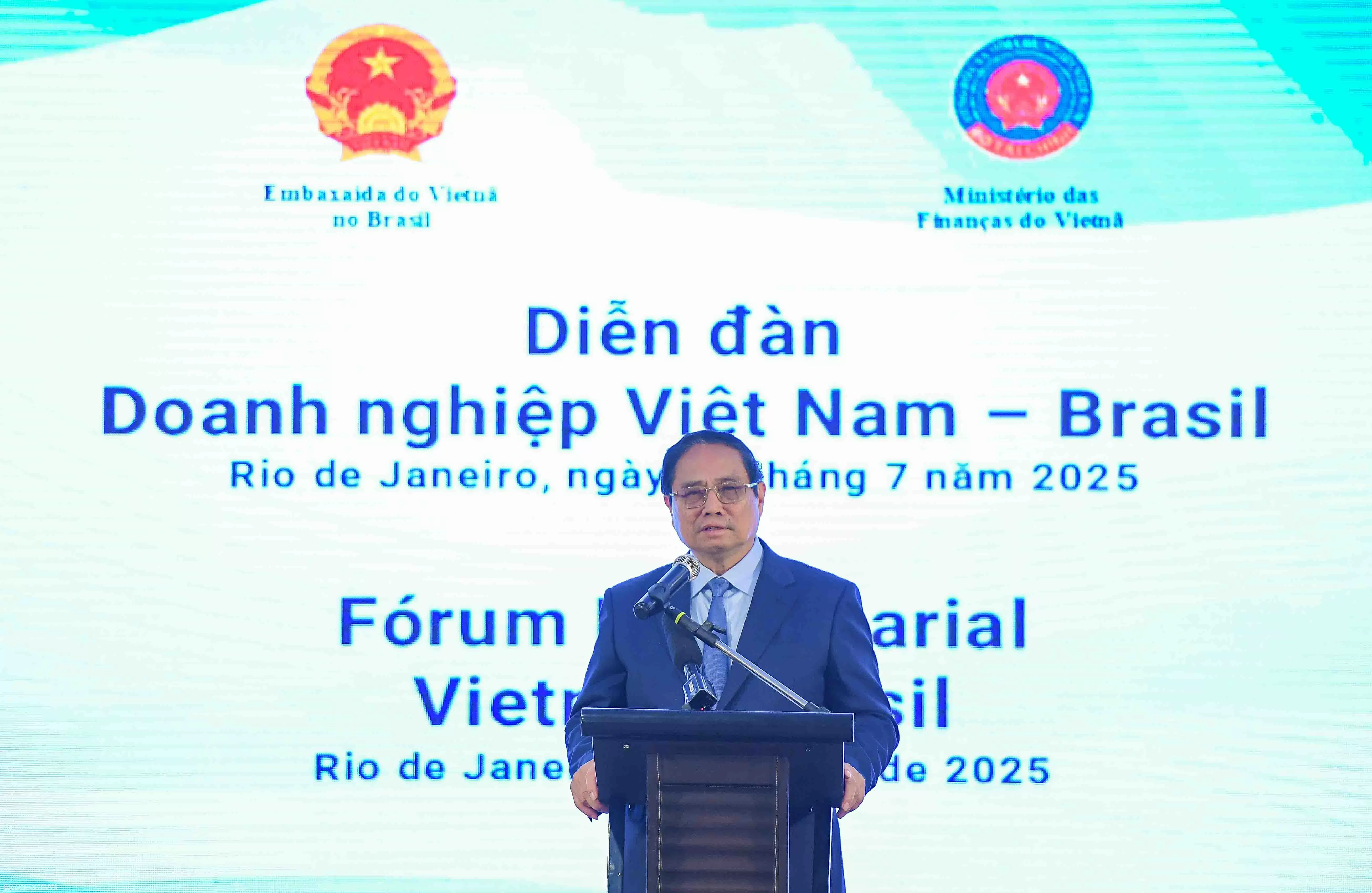 Thủ tướng k&ecirc;u gọi doanh nghiệp Việt Nam-Brazil cụ thể h&oacute;a c&aacute;c thỏa thuận của l&atilde;nh đạo hai nước