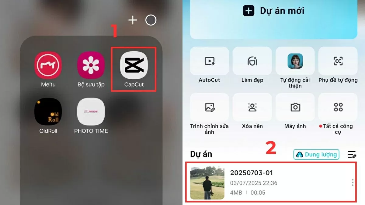 Mở CapCut và thêm nội dung cần chỉnh sửa. Mở CapCut và thêm nội dung cần chỉnh sửa.