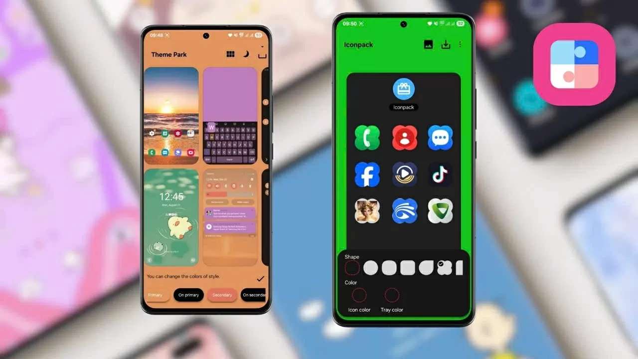 Cách tự tạo theme cho điện thoại Samsung đẹp mắt .