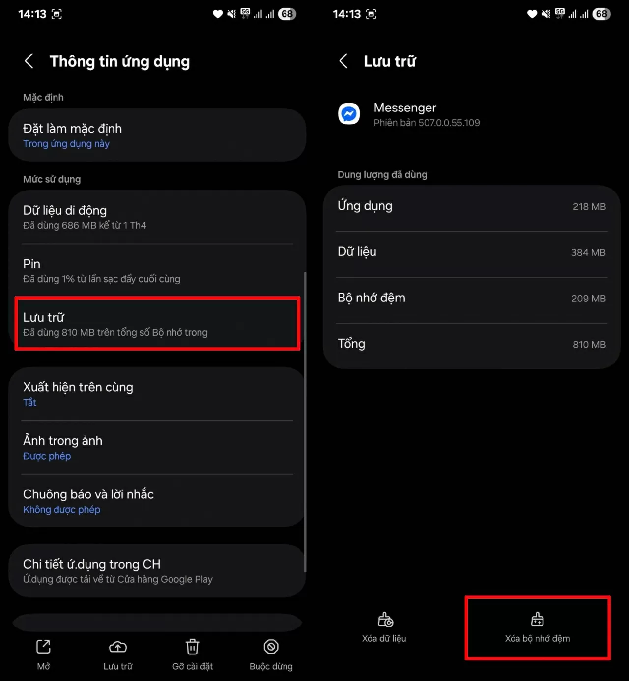 Truy cập mục Lưu trữ.