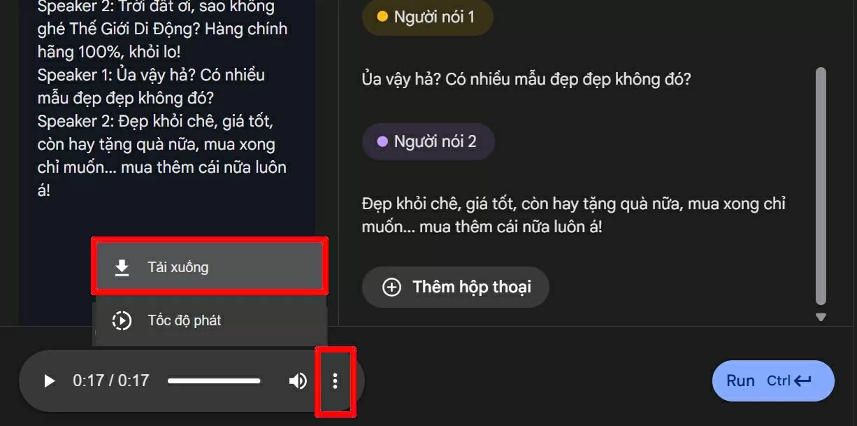 Chờ một chút để hệ thống xử lý. 