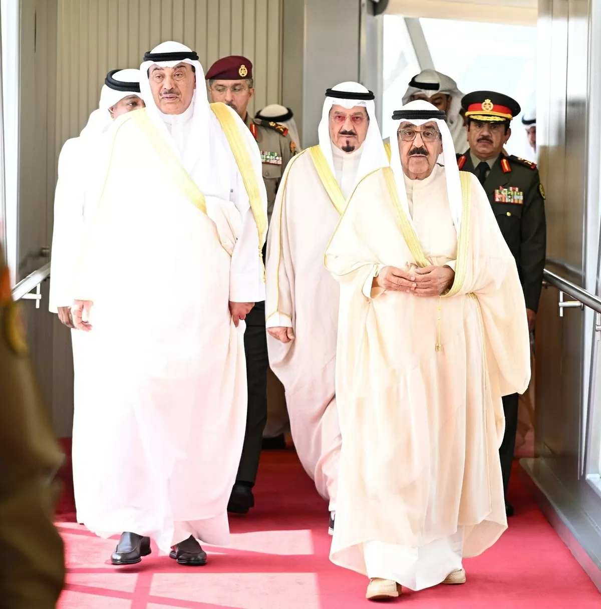 Quốc vương Kuwait Sheikh Meshal Al-Ahmad Al-Jaber Al-Sabah đã tới Paris vào ngày 13/7, bắt đầu chuyến thăm chính thức đầu tiên tới Pháp kể từ khi lên ngôi vào tháng 12/2023. (Nguồn: Kuna) Quốc vương Kuwait Sheikh Meshal Al-Ahmad Al-Jaber Al-Sabah đã tới Paris vào ngày 13/7, bắt đầu chuyến thăm chính thức đầu tiên tới Pháp kể từ khi lên ngôi vào tháng 12/2023. (Nguồn: Kuna)