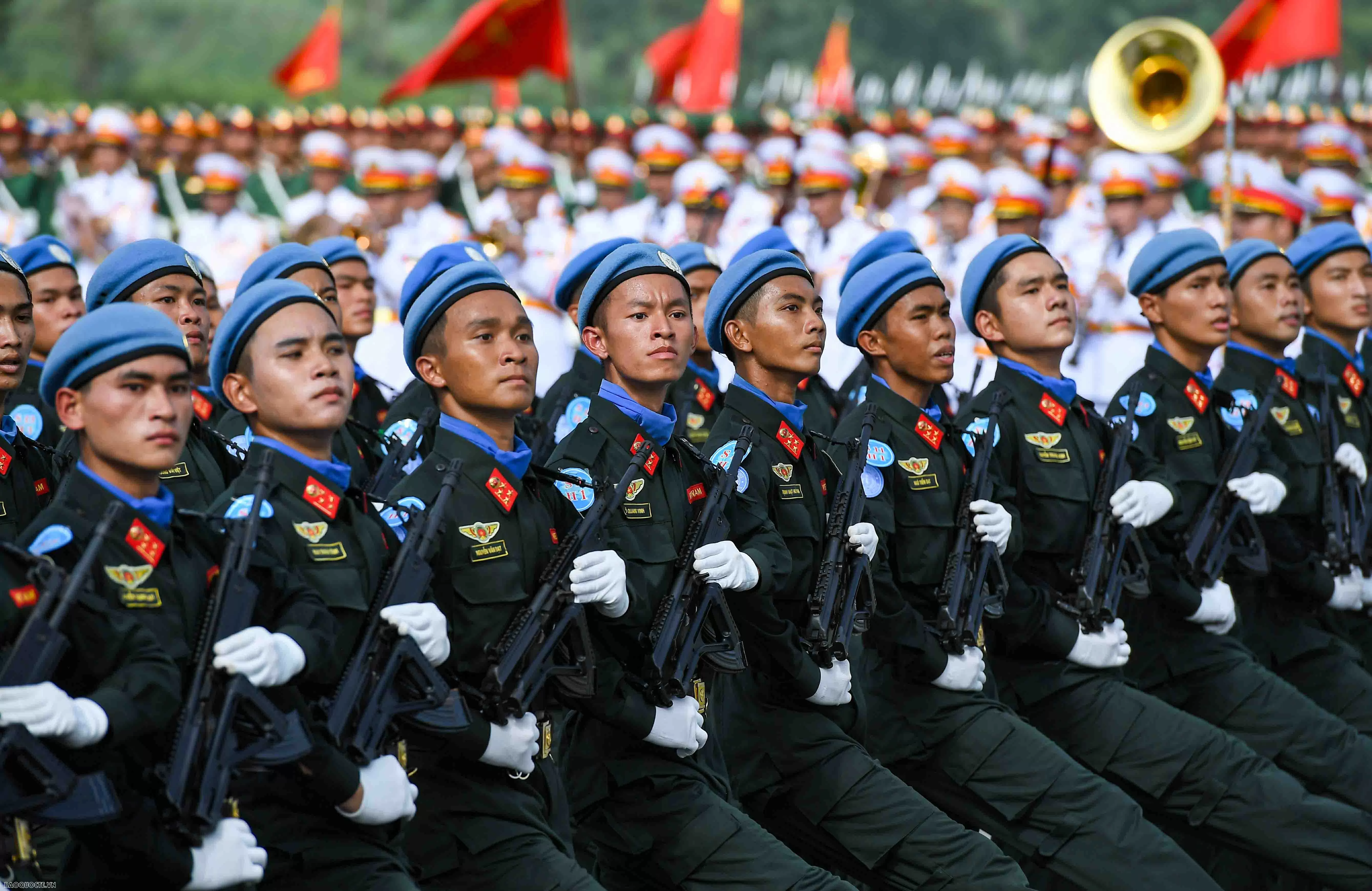 Lực lượng quân đội, công an, khí tài quân sự tại tổng hợp luyện diễu binh, diễu hành 80 năm Quốc khánh