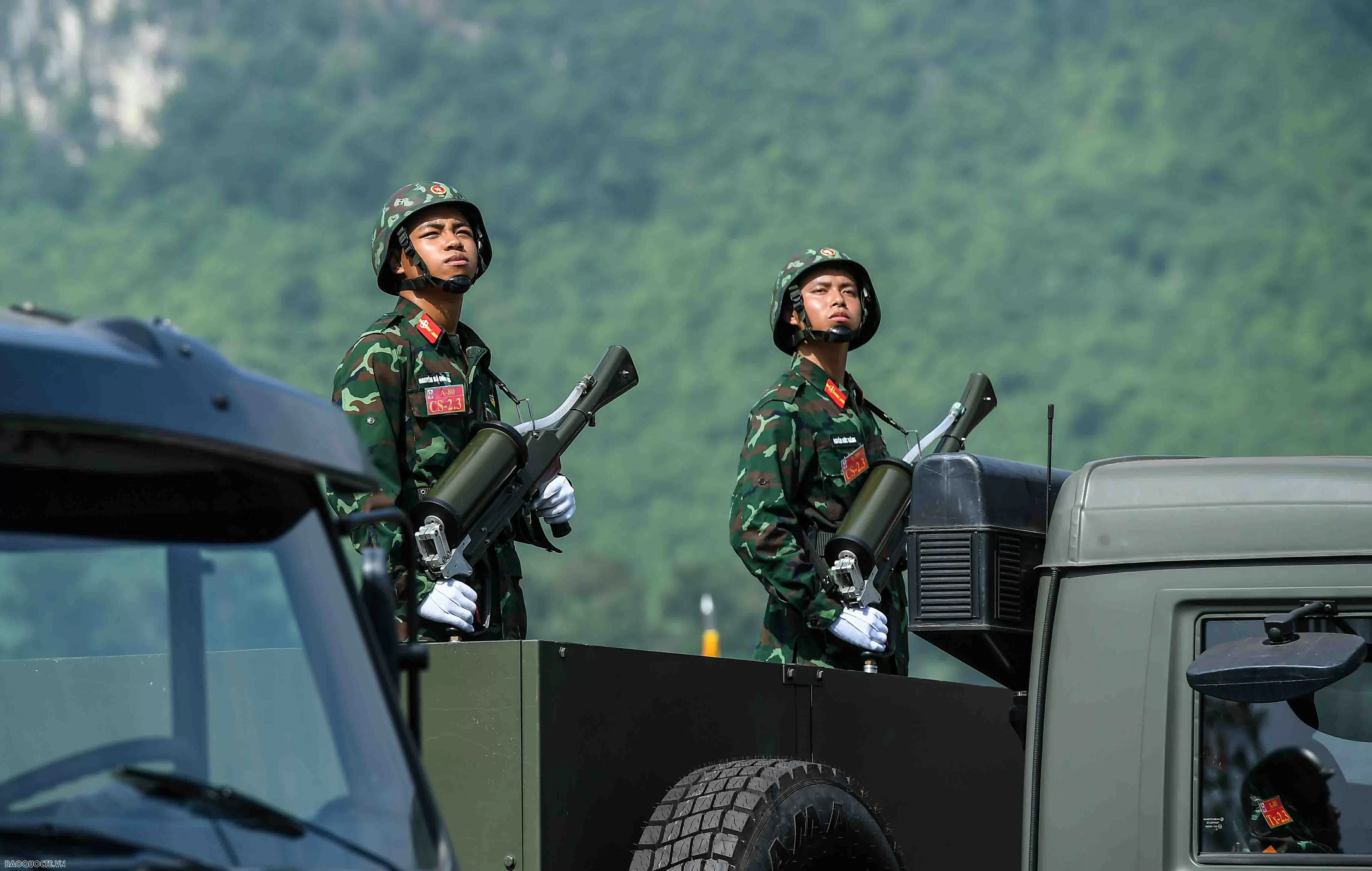 Lực lượng quân đội, công an, khí tài quân sự tại tổng hợp luyện diễu binh, diễu hành 80 năm Quốc khánh