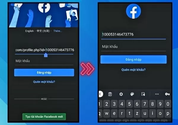 Lấy ID từ liên kết.