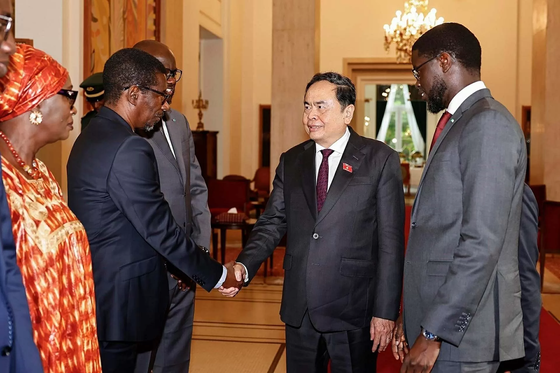 Chủ tịch Quốc hội Trần Thanh Mẫn hội kiến Tổng thống Senegal Bassirou Diomaye Faye Chủ tịch Quốc hội Trần Thanh Mẫn hội kiến Tổng thống Senegal Bassirou Diomaye Faye