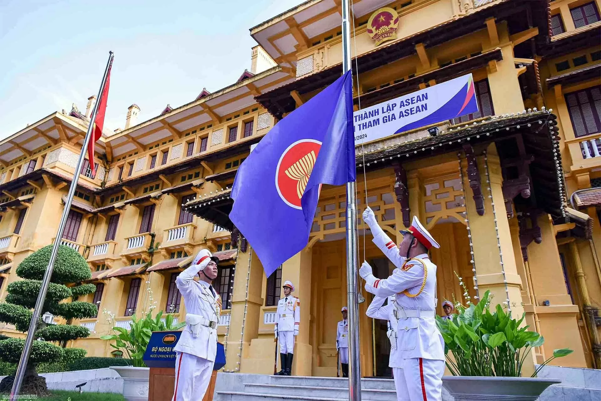 Năm 2025 đánh dấu tròn 30 năm Việt Nam gia nhập ASEAN (28/7/1995-28/7/2025). (Ảnh: Nguyễn Hồng) Năm 2025 đánh dấu tròn 30 năm Việt Nam gia nhập ASEAN (28/7/1995-28/7/2025). (Ảnh: Nguyễn Hồng)