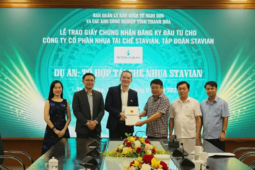 Stavian recycling complex has officially received investment registration certificate