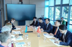 Phó Thủ tướng Lê Thành Long gặp Tổng thư ký Tổ chức Khí tượng thế giới