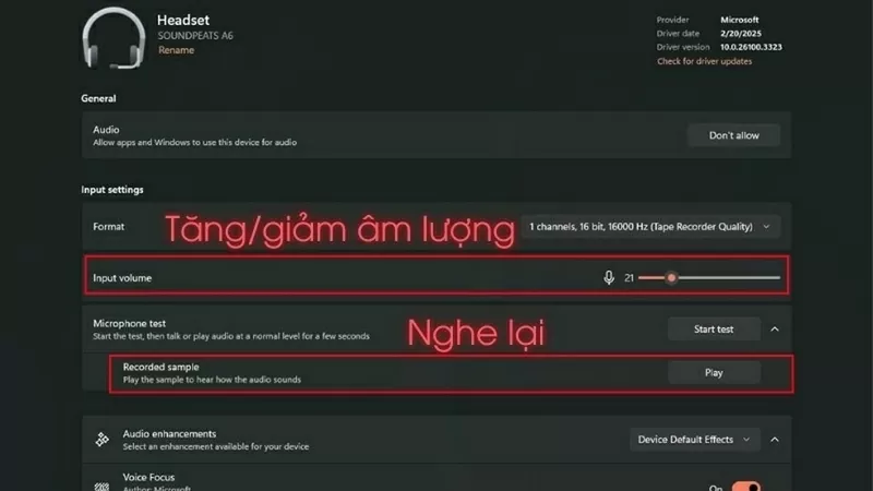 Nghe lại bản ghi và điều chỉnh