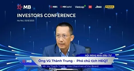 Ông Vũ Thành Trung – Phó Chủ tịch HĐQT MB khẳng định, năm 2025, chuyển đổi số tiếp tục là động lực tăng trưởng của MB.