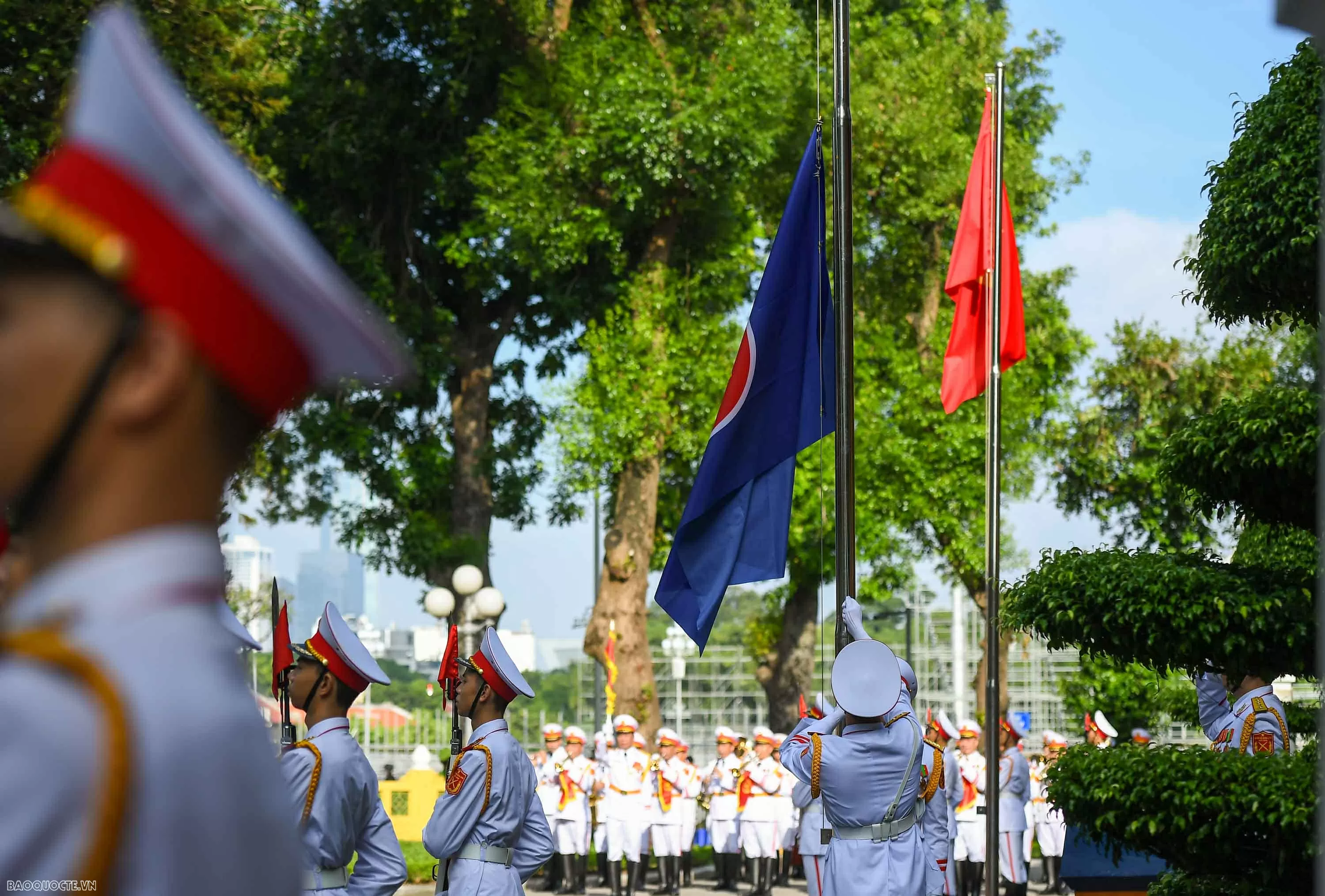 Lễ thượng cờ ASEAN kỷ niệm 58 năm thành lập ASEAN Lễ thượng cờ ASEAN kỷ niệm 58 năm thành lập ASEAN