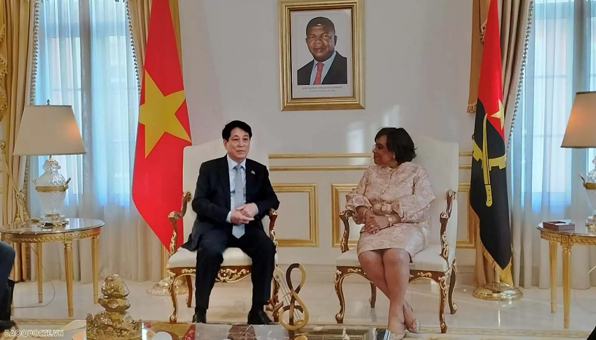 Chủ tịch nước Lương Cường hội kiến Chủ tịch Quốc hội Angola Carolina Cerqueira Chủ tịch nước Lương Cường hội kiến Chủ tịch Quốc hội Angola Carolina Cerqueira